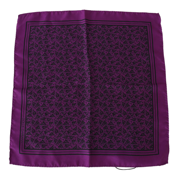 Dolce & Gabbana Multicolor Printed Square Handkerchief Scarf